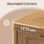 Banc de rangement Boho, coffre de rangement d'entrée en rotin, coffre à couvertures avec siège