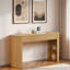 Console rétro avec 3 tiroirs et tablettes de rangement cloisonnées-1231375057