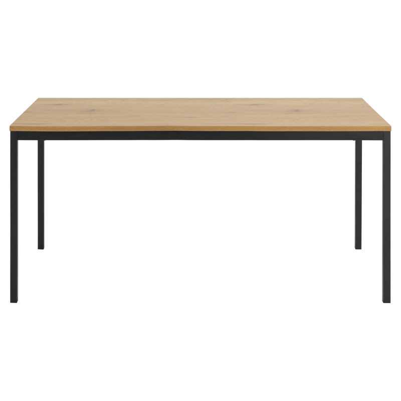 Joliet Metal Base Dining Table, H74 x L160 x W80cm