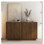 Buffet en bois avec rangement, grand buffet cannelé avec tablettes réglables, crédence, console d'appoint
