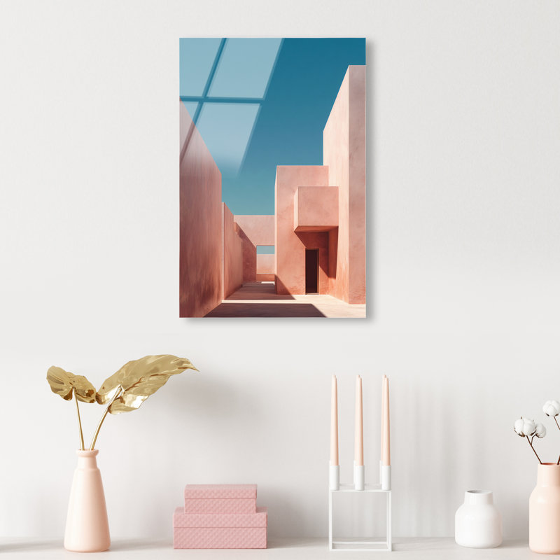 Structured Pink II Print by Oliver Gal, 24"H x 16"W, High-Gloss Acrylic Print