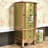 Green Rectangular Solid Wood Jewelry Armoires