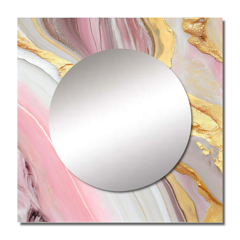 Mahliyah - Grand miroir carré moderne pour décoration murale, 29 po x 29 po