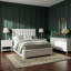 Love Joy Bliss Alabaster 4 Piece Queen Bedroom Set W/Chest-599159798-599159796