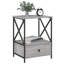 Cinar 50cm W Iron Bedside Table-306003869