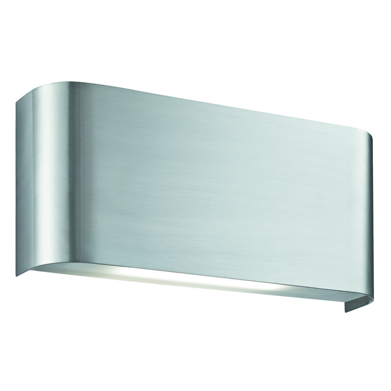 Benny Aluminium LED Outdoor Flush Mount, Satin Silver