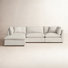 Annabella 4-Piece Upholstered Modular Sectional with Ottoman