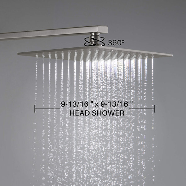 Kibi Usa Pressure-balanced Complete Shower System With Rough In-valve 