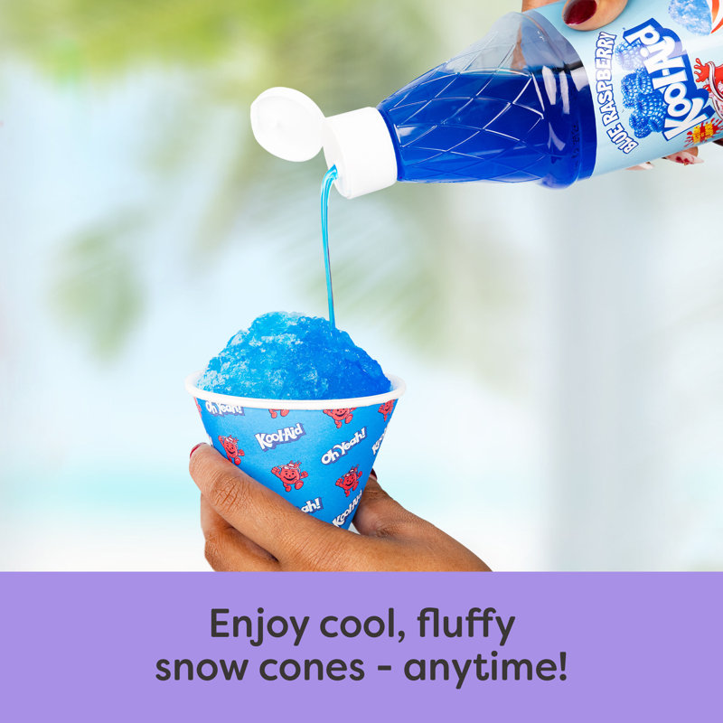 Nostalgia Shave Ice and Snow Cone Machine, Pink and Blue