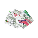 Audubon Exotica Cotton Sateen Cocktail Napkins