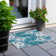 Washable Ikat Indoor / Outdoor Rug