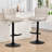 Modern Upholstered Adjustable Height Swivel Full Back Metal Base Bar Stool-585337185