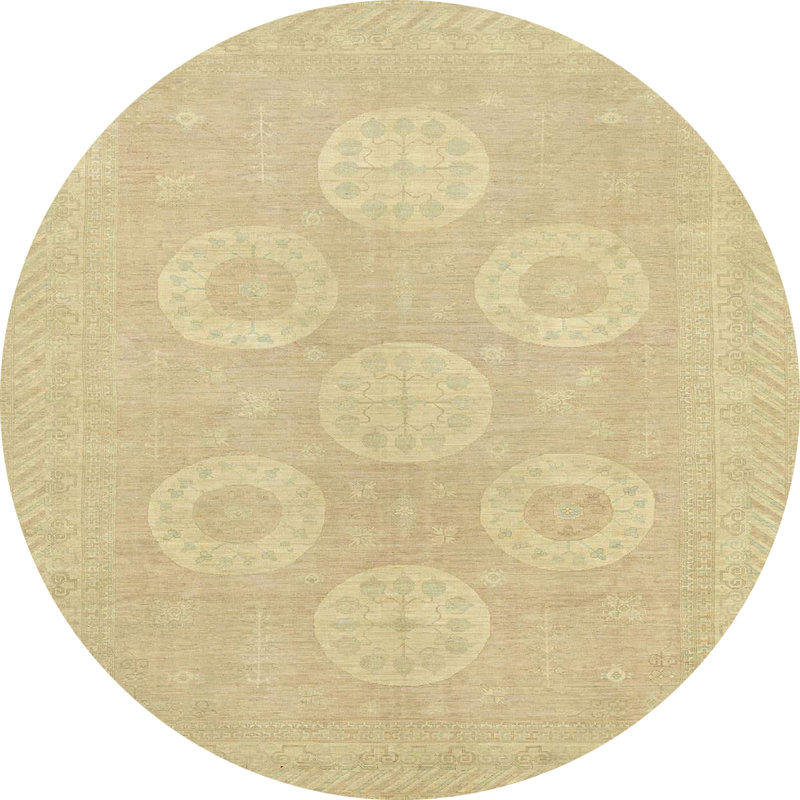 Abstract Indoor Rug, Round 7'