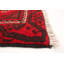 Tapis décoratif en laine rouge de conception unique noué à la main des années 80 de 3 pi 7 po x 5 pi 11 po Besarta