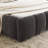 Chenille Fabric Grounded Queen Size Platform Bed with Headboard and Solid Frame-1012177986