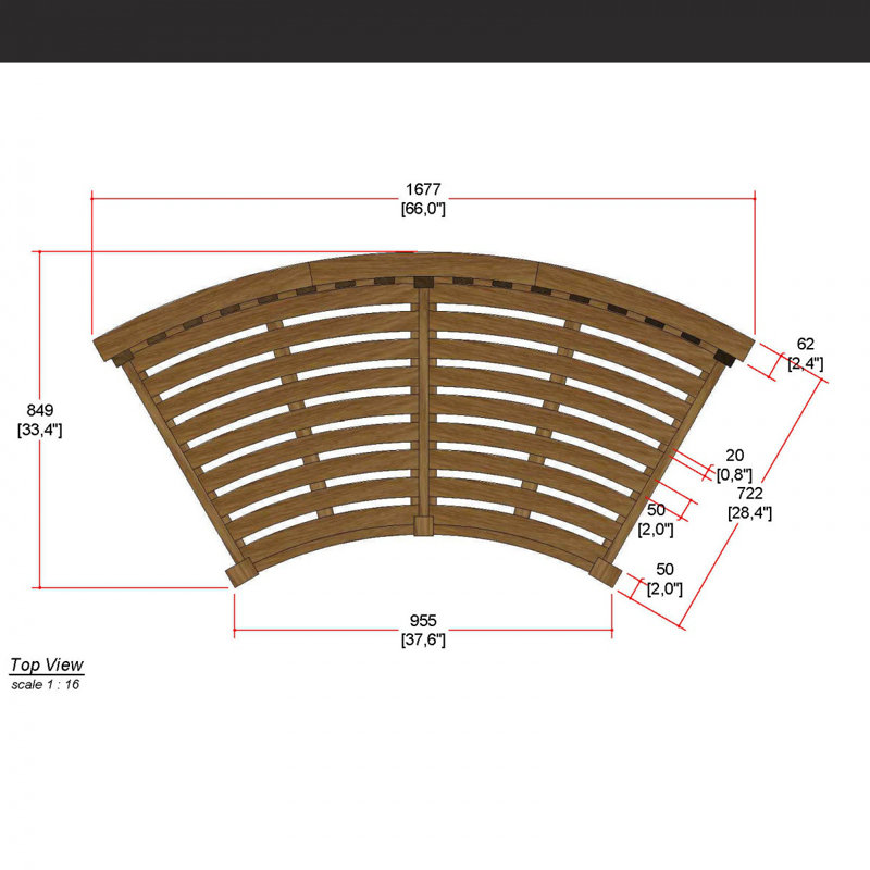 Solid Wood Teak Outdoor Bench