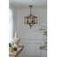Lustre tambour en bois 3 lumières