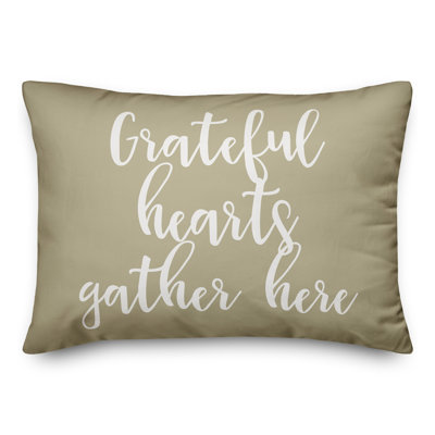  Coussin Grateful Hearts Gather Here