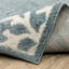Tapis bleu / ivoire à bordure botanique Hennings-903004714