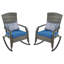 Chaises berçantes d'extérieur en osier avec coussins (ensemble de 2)-681773243-681773240