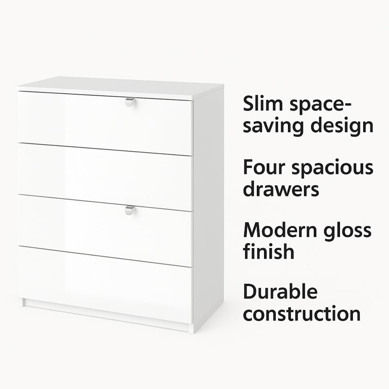 Damariay 50cm W 4 - Drawer Chest of Drawers