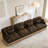 Comfy Chenille Leopard Printing Sofa,Delicate Tassel Edge,Movable Ottomans,Modern Fashion Style-1286388827