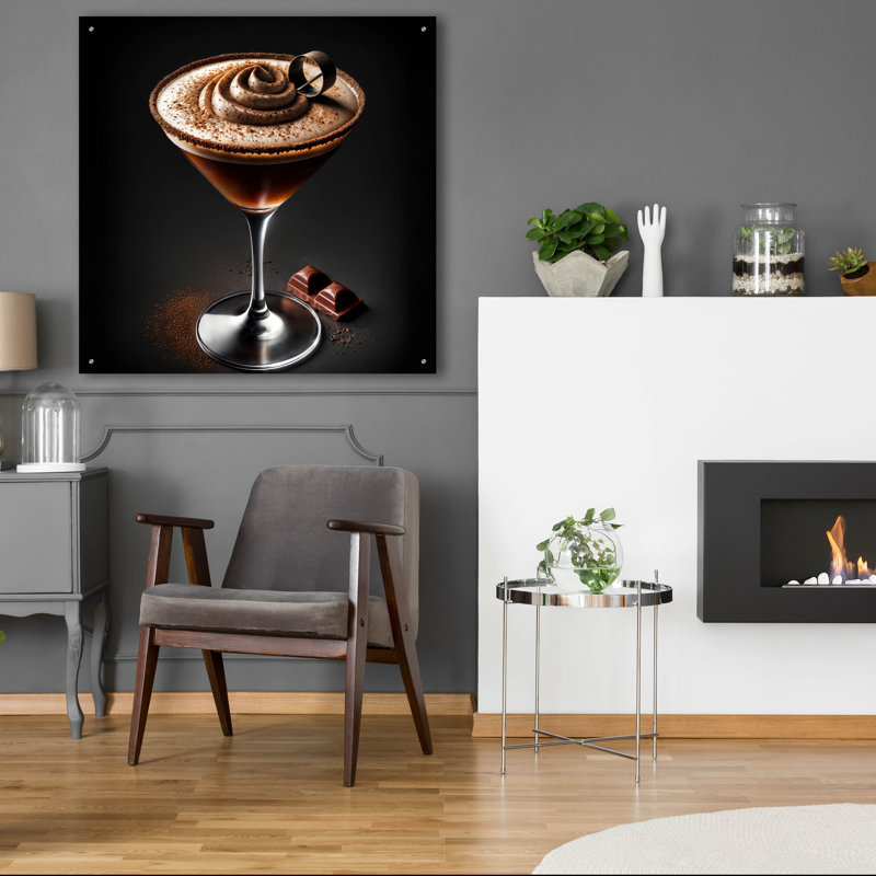 «Chocolate Martini - Rich And Creamy» par Rey Klimt, art mural acrylique, H 36 po x l 36 po