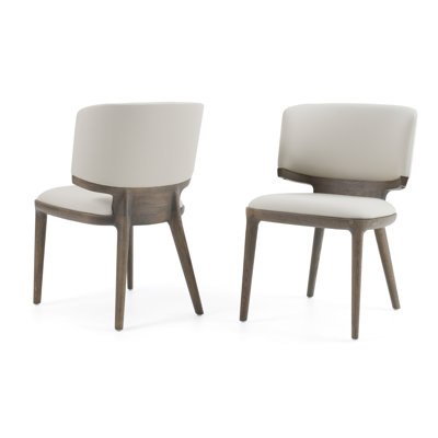 Halden - Chaise contemporaine en similicuir