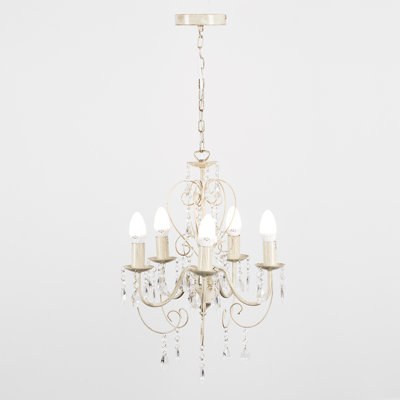 Riggs 5 - Light Candle Style Chandelier