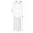 Ferdi  Freestanding Linen Cabinet, White