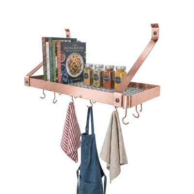 Handcrafted Gourmet Wall Mounted Pot Rack