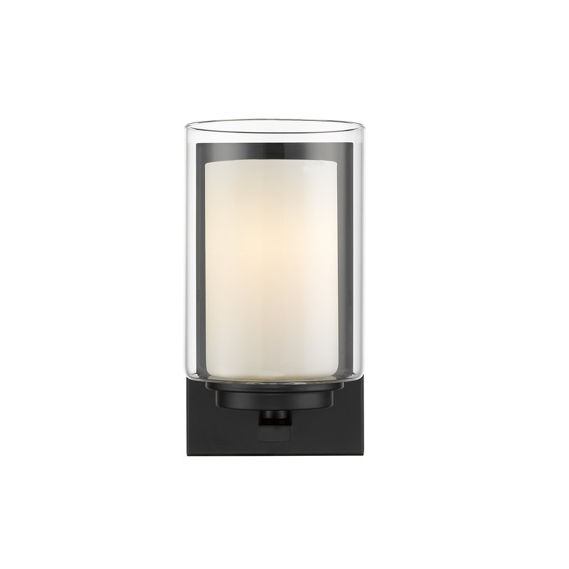 Arie Steel Armed Sconce, Matte Black