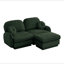 Chenille Cloud L-Shaped Loveseat Sofa,Deep Seat Sofa Couch with Movable Ottoman,Exquisite round pillows and quilted back cushions,Recessed Base Frame Legs,Easy Assembly,Fits Living Room-1107539456