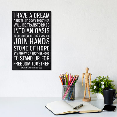 Martin Luther King Speech by PI Studio - Wrapped Canvas Print