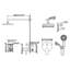 10" Round Complete Shower System with Rough-in Valve and Handheld Shower-73566712