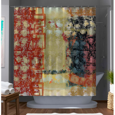 Jadia Abstract Shower Curtain