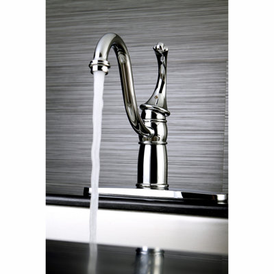 Kingston Brass Georgian Single-Handle Deck Mount Kitchen Faucet