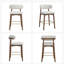 Tabouret de bar moderne à hauteur de comptoir avec dossier, non pivotant, pieds en bois d'hévéa massif et repose-pieds en métal bronze-131231056-123098461-131231055