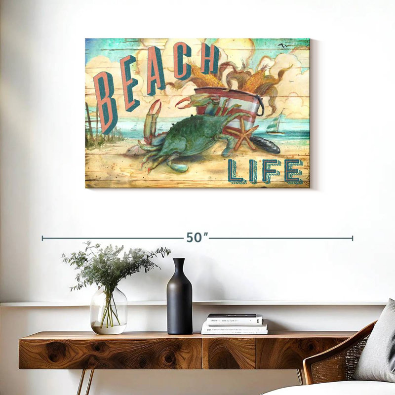 Crabe de plage I, H 24 po x l 36 po