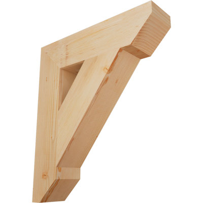 Traditional Slat Rustic Wood Bracket