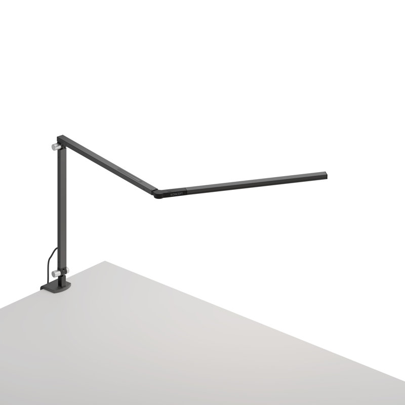 Z-Bar LED Table Lamp, Silver, 12.7" H x 7.5" W x 25.65" D