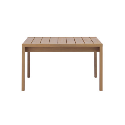 Table basse d'extérieur en bois d'acacia avec plateau à lattes Wevron