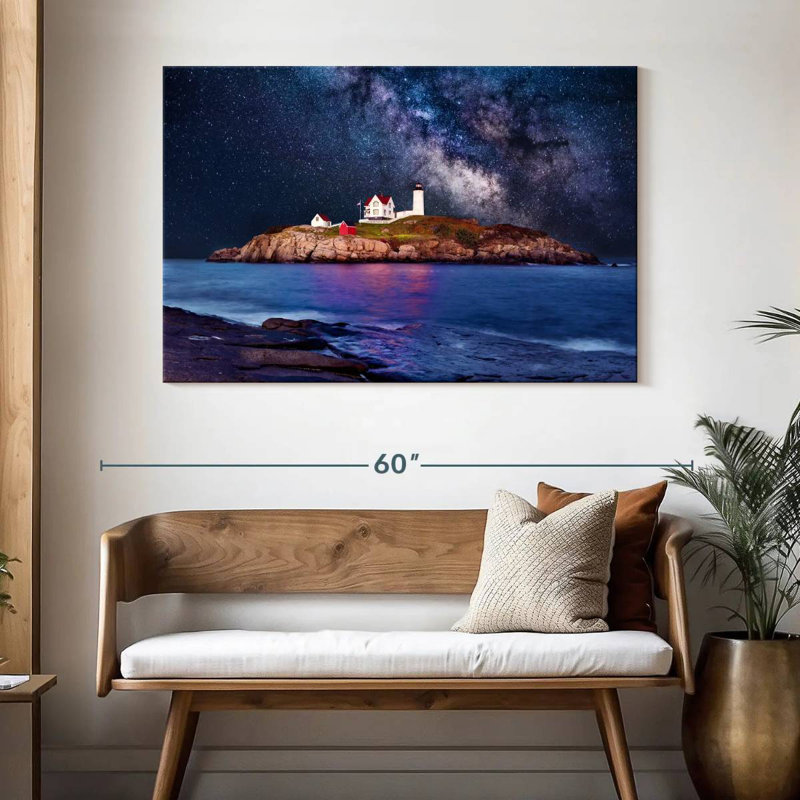 Phare de Lilie Cape Neddick Nubble, H 32 po x l 48 po