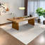 Modern Burlywood Rectangular Solid Wood Dining Tables-145271625