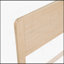 Structure de lit plateforme contemporaine au fini naturel de taille simple, fabrication en bois durable pour les chambres modernes-198886158
