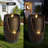 Wooden Barrel Style Outdoor Water Fountain with LED Lights & Waterfall, Rustic Resin Water Feature with Farmhouse Design for Garden Patio Porch Yard-68245432