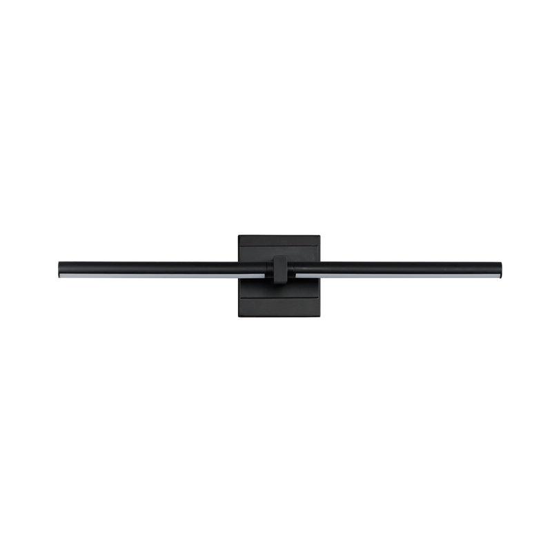 Aluminum LED Armed Sconce, Black