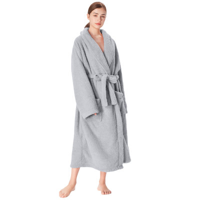  Ankle Bathrobe with Pockets