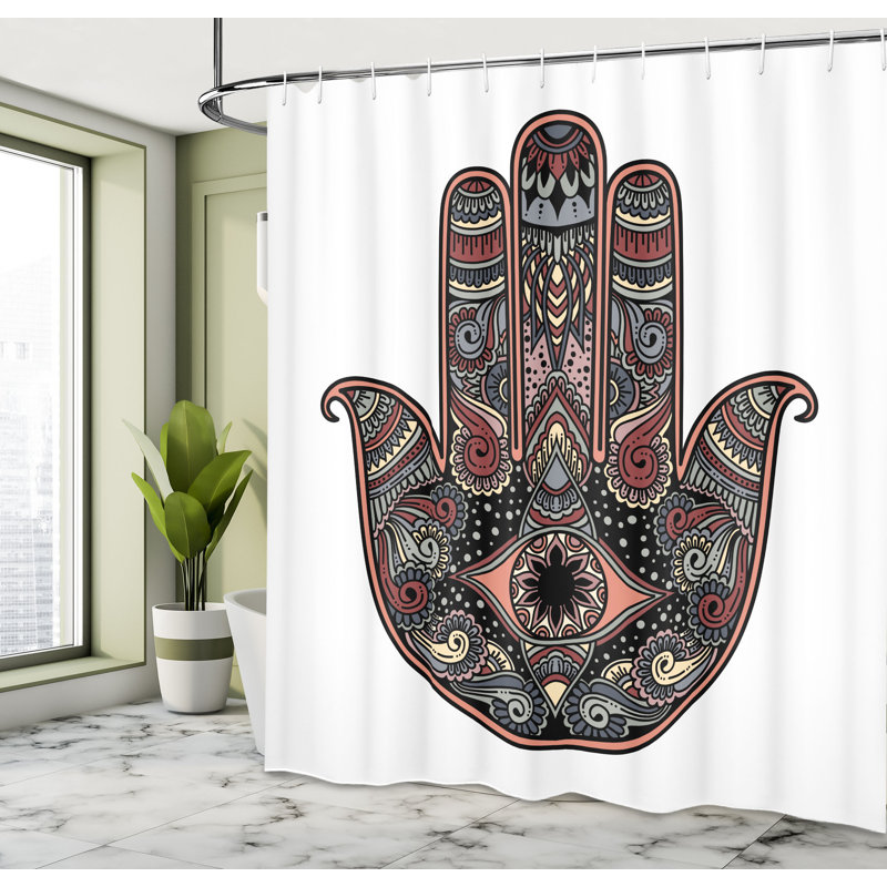  Rideau de douche avec crochets inclus, Séquoia pâle, H 84 po x l 69 po