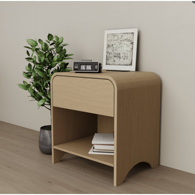 1-Drawer End Table With Storage